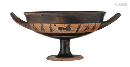 ATTIC BLACK FIGURE BAND CUP KYLIX Near the Little…