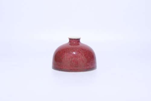 chinese peachbloom glazed porcelain water pot,qing dynasty