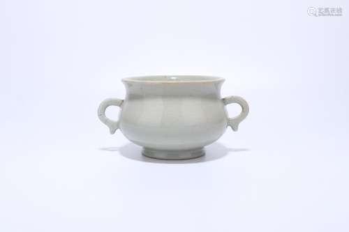chinese guanyao porcelain incense burner,qing dynasty