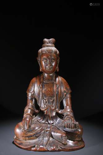 A Chinese Agarwood Guanyin Buddha