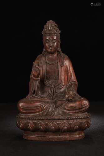 A Chinese Agarwood Guanyin Buddha