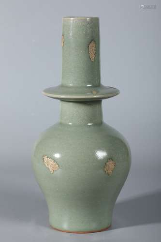 A Chinese Porcelain Longquan Kiln Vase With Cai