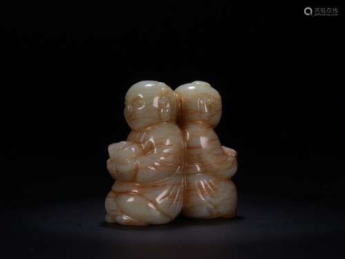 A Chinese Hetian Jade Auspicious Pattern Ornament