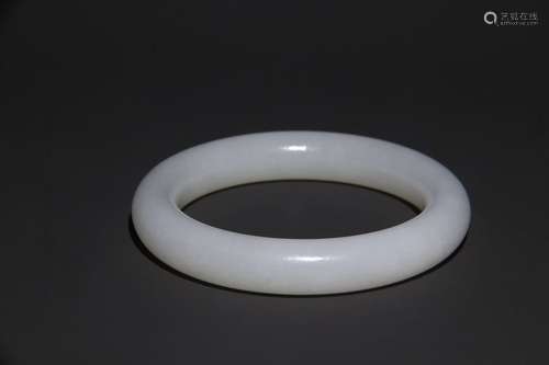 A Chinese Hetian Jade Bangle