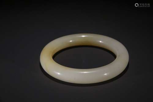 A Chinese Hetian Jade Bangle