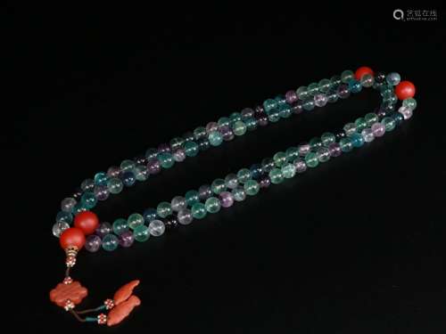 A Chinese Crystal 108-Bead Rosary