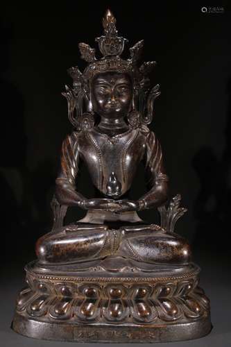 A Chinese Bronze Bodhisattva Tara Statue