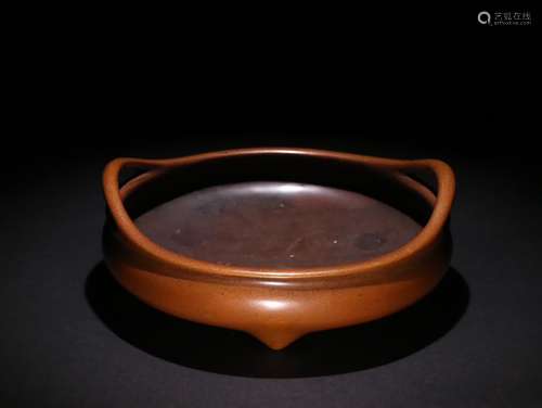 A Chinese Bronze 3-Leg Censer