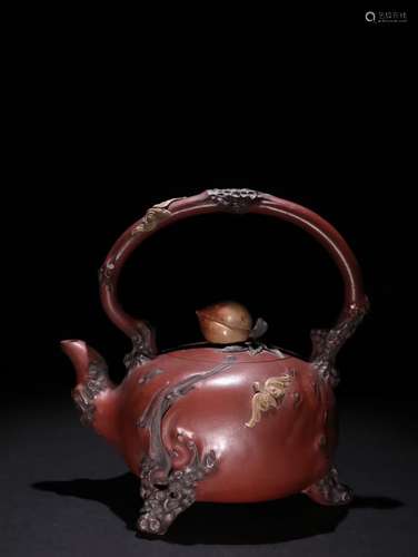 A Chinese Zisha Teapot With Mark