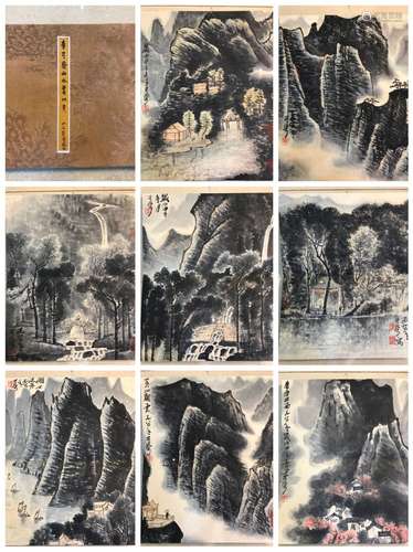 A Chinese Painting Book Of Scene, With Likeran Mark