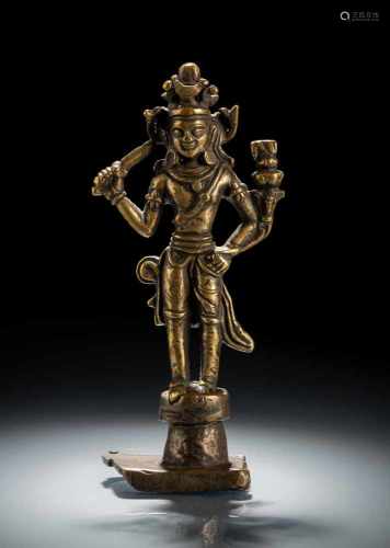 Frühe Bronze des Manjushri