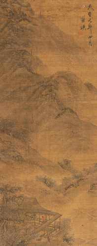 Landschaft im Stil von Lan Ying (1585-ca.1666)