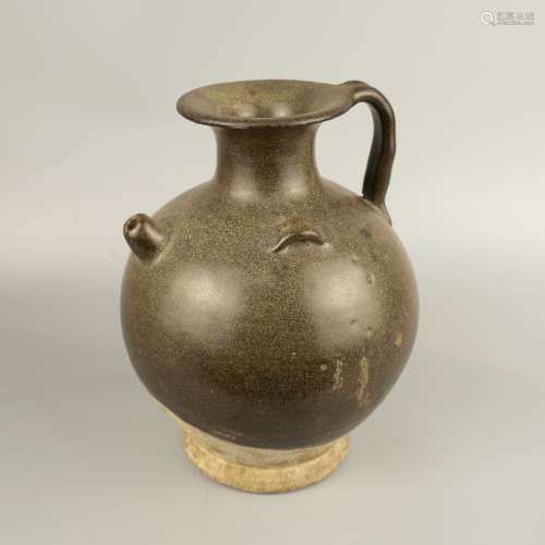 Cizhou kiln straight pot in Song Dynasty