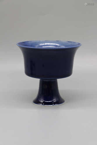 Blue glazed Gao Zubei in Qing Dynasty