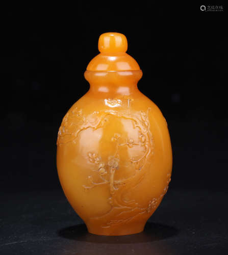 A LITTLE TIANHUANG STONE BOTTLE
