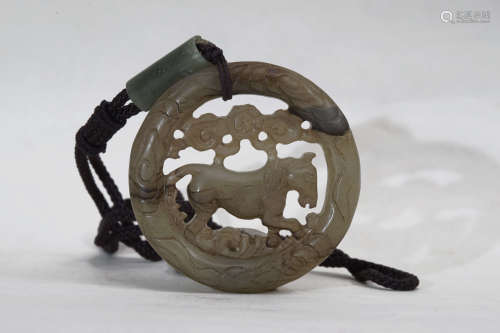 Jade Horse ornament in Ming Dynasty
