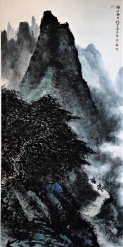 黎雄才(1910—2001) 山水 立轴