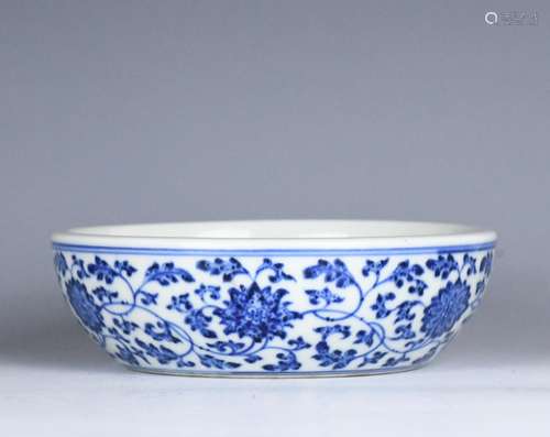 A Chinese Blue&White Bowl, Qianlong Mark, w/Box