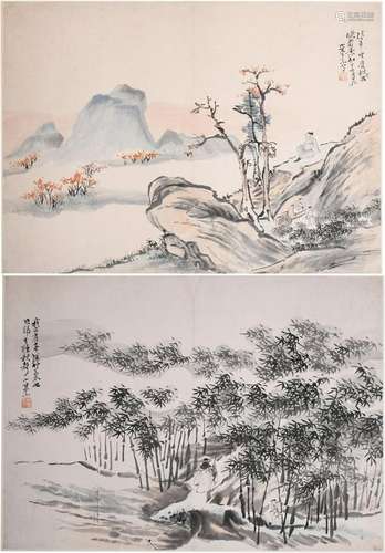 Two Wangsu(1794-1877) Paintings