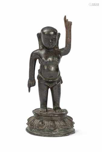 Bronzefigur eines Wächters