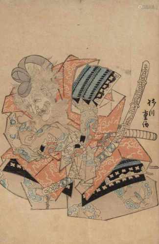11 Farbholzschnitte u.a. von Utagawa Kunisada (1787-1867) und andere
