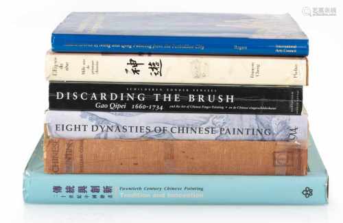 Sechs Bücher über chinesische Malerei, u. a. William Cohn: 'Chinese Painting'
