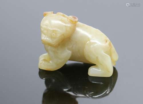 A Chinese Jade Carved Beast, Republic P