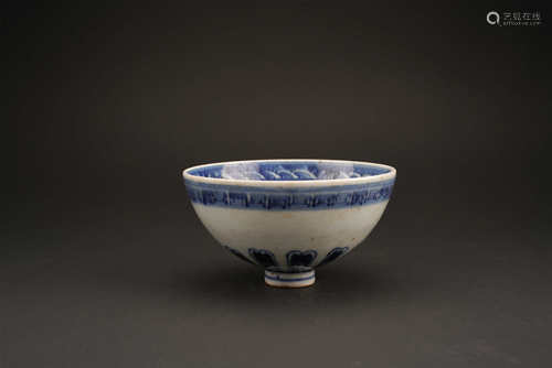 BLUE AND WHITE BOWL MING STYLE