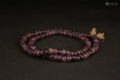 NATURAL AMETHYST BEADS ROSARY MING STYLE