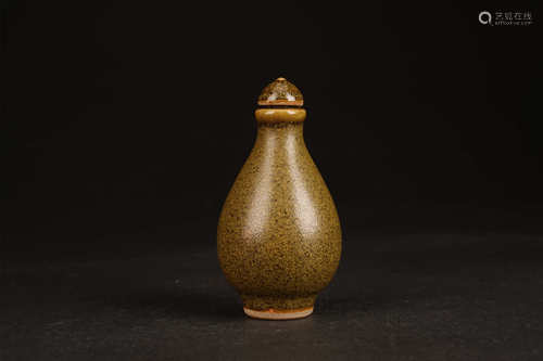 TEADUST GLAZED SNUFF BOTTLE