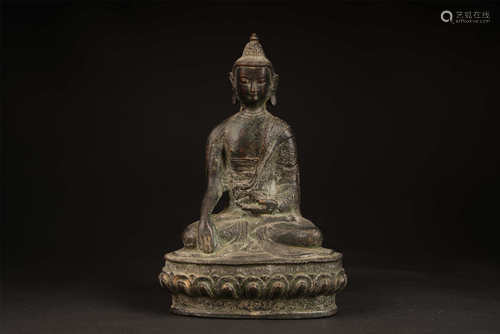 BRONZE SEATED SHAKYAMUNI