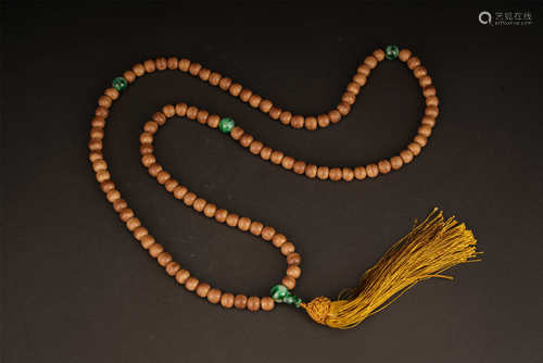 NATURAL CHENXIANG PRAYER BEADS QING STYLE