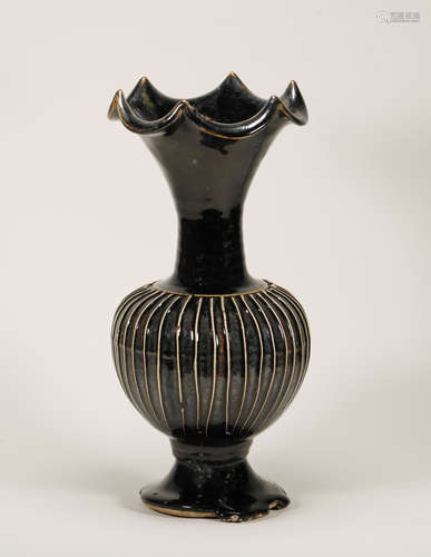 Yuan Dynasty - Black Glaze Vase