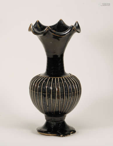 Yuan Dynasty - Black Glaze Vase