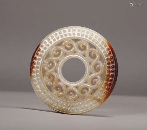 Han Dynasty - Poisonous Snake Pattern Jade Ring