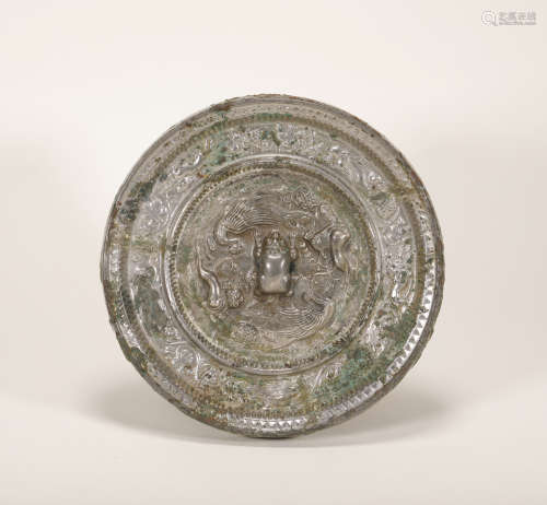 Tang Dynasty - Beast Pattern Bronze Mirror