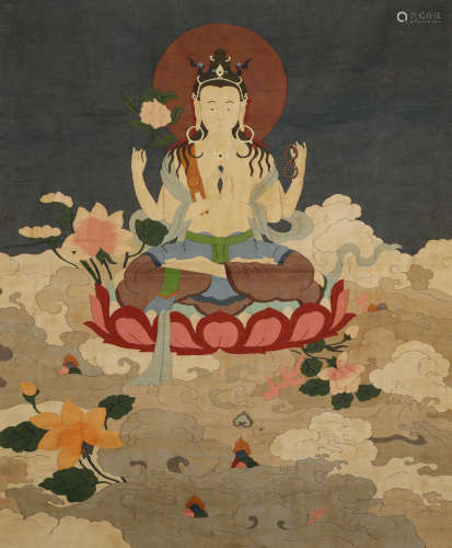 Qing Dynasty - Kesi Avalokitesvara Tapestry