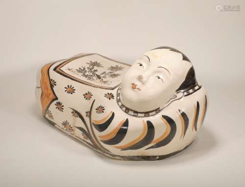 Song Dynasty - Cizhou Ware Figure Pattern Pillow