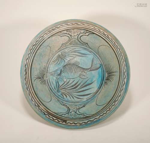 Yuan Dynasty - Cizhou Ware Fish Pattern Plate