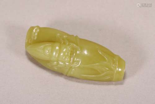 Qing Dynasty - Hetian Yellow Pendant