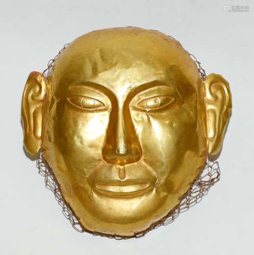 Qing Dynasty - Pure Gold Mask