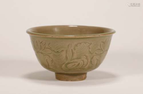 Song Dynasty - Yaozhou Ware Patterned Bowl