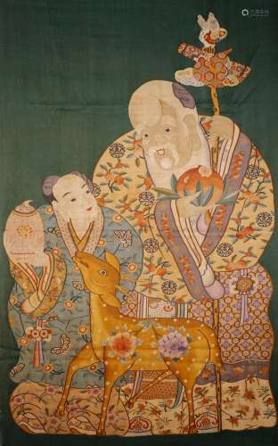 Qing Dynasty - Kesi Longevity Tapestry