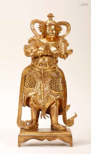 Qing Dynasty - Gilt Beast Statue