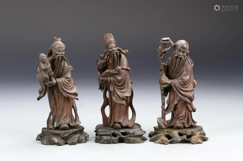 Three Chinese Figurines