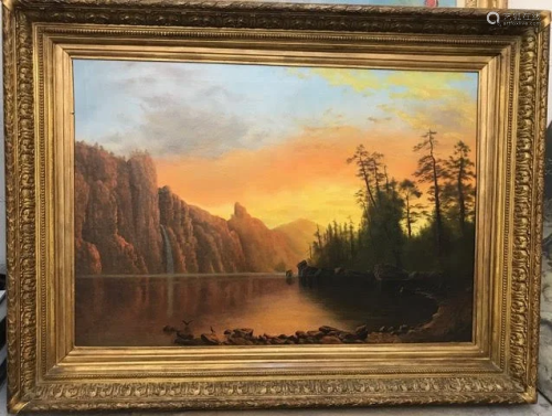 landscape Signed Albert Bierstadt