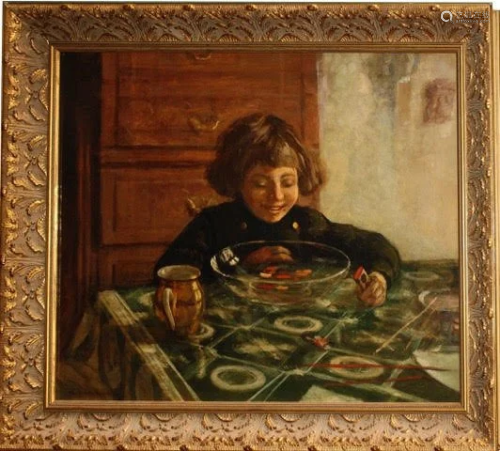 Oil on Canvas Nikolai Petrovich Bogdano…