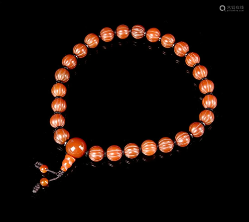 Chinese Agate Prayer Beads