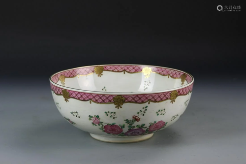 Chinese Export Punch Bowl