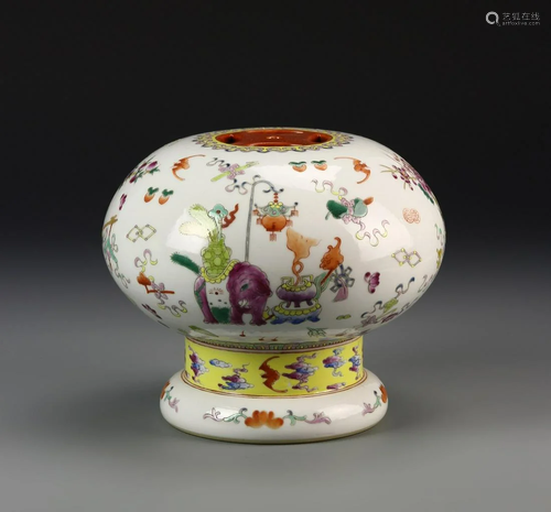 Chinese Famille Rose Censer